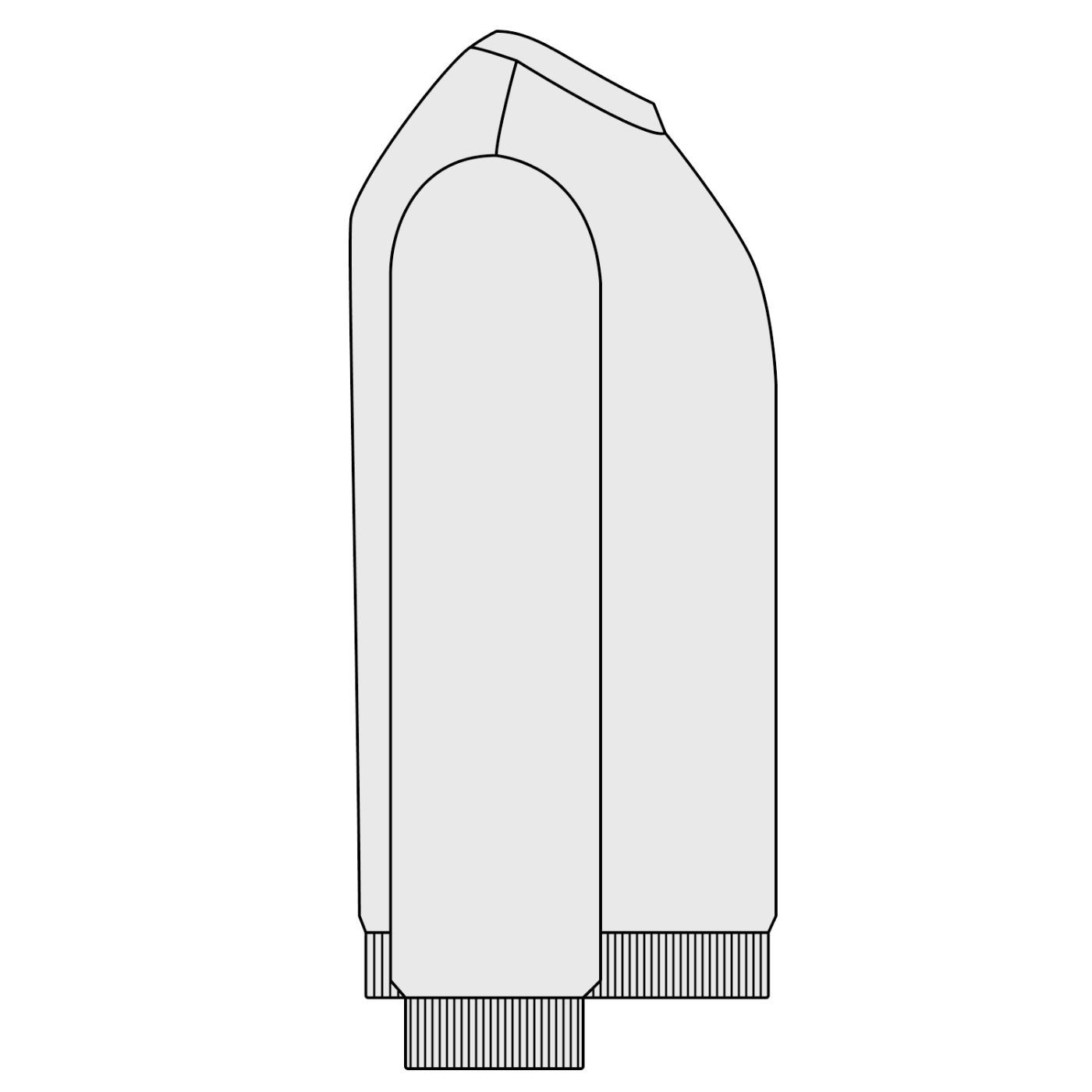 Jester Chest Logo w Text Snow Washed Oversized Sweatshirt