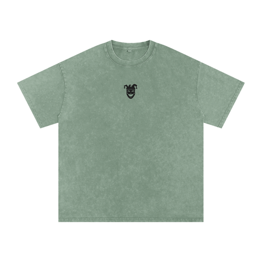 Jester Chest Logo Snow Washed Oversized T-Shirt