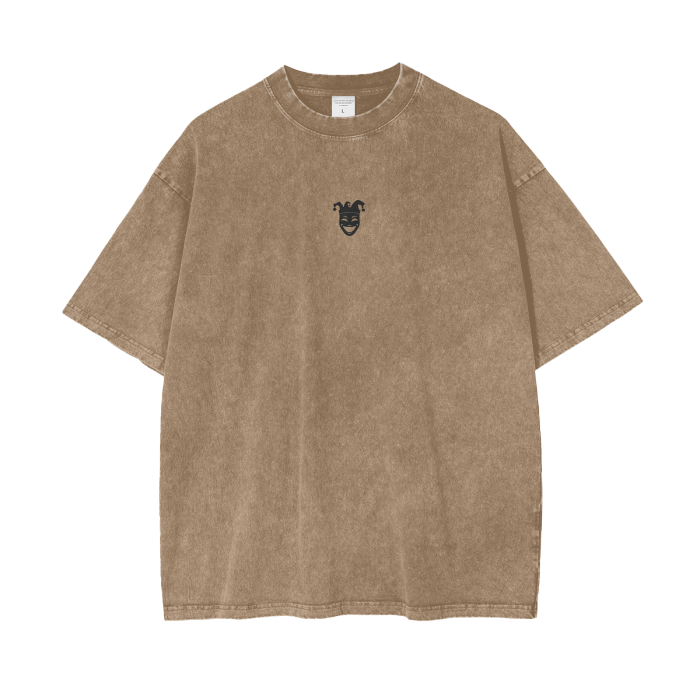 Jester Logo Acid Wash Oversize T-Shirt - 250 GSM