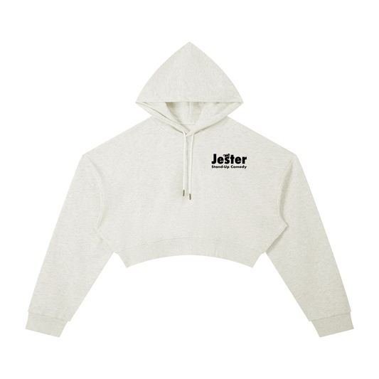Jester Pocket Spell-Out Logo Essential Cropped Hoodie