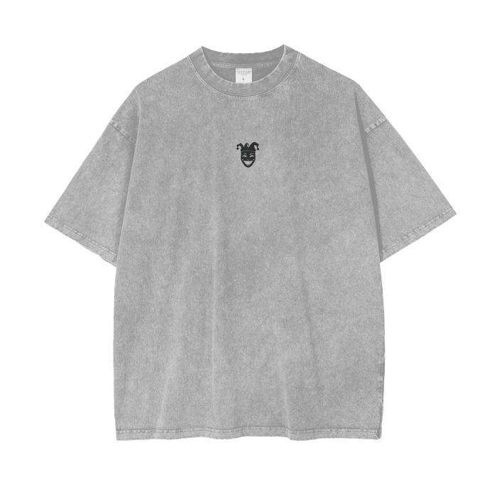 Jester Logo Acid Wash Oversize T-Shirt - 250 GSM