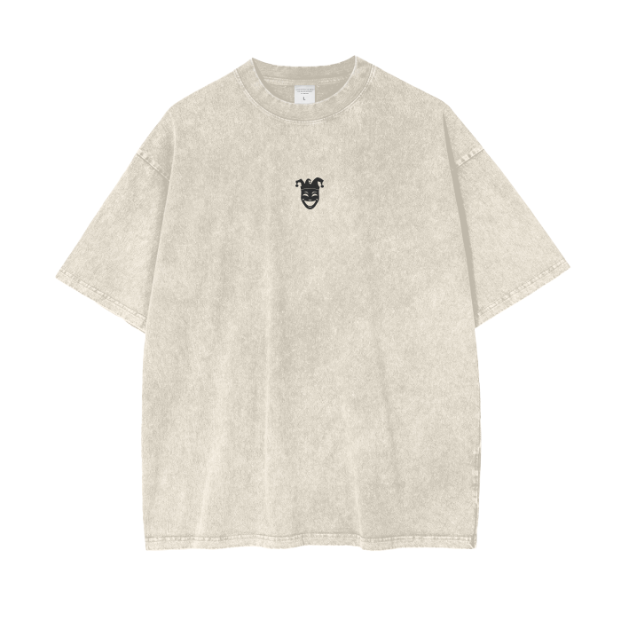 Jester Logo Acid Wash Oversize T-Shirt - 250 GSM